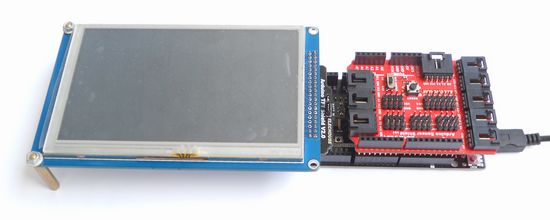 7Arduino Touch Screen Shield w/SSD1963,Library for Mega/Due